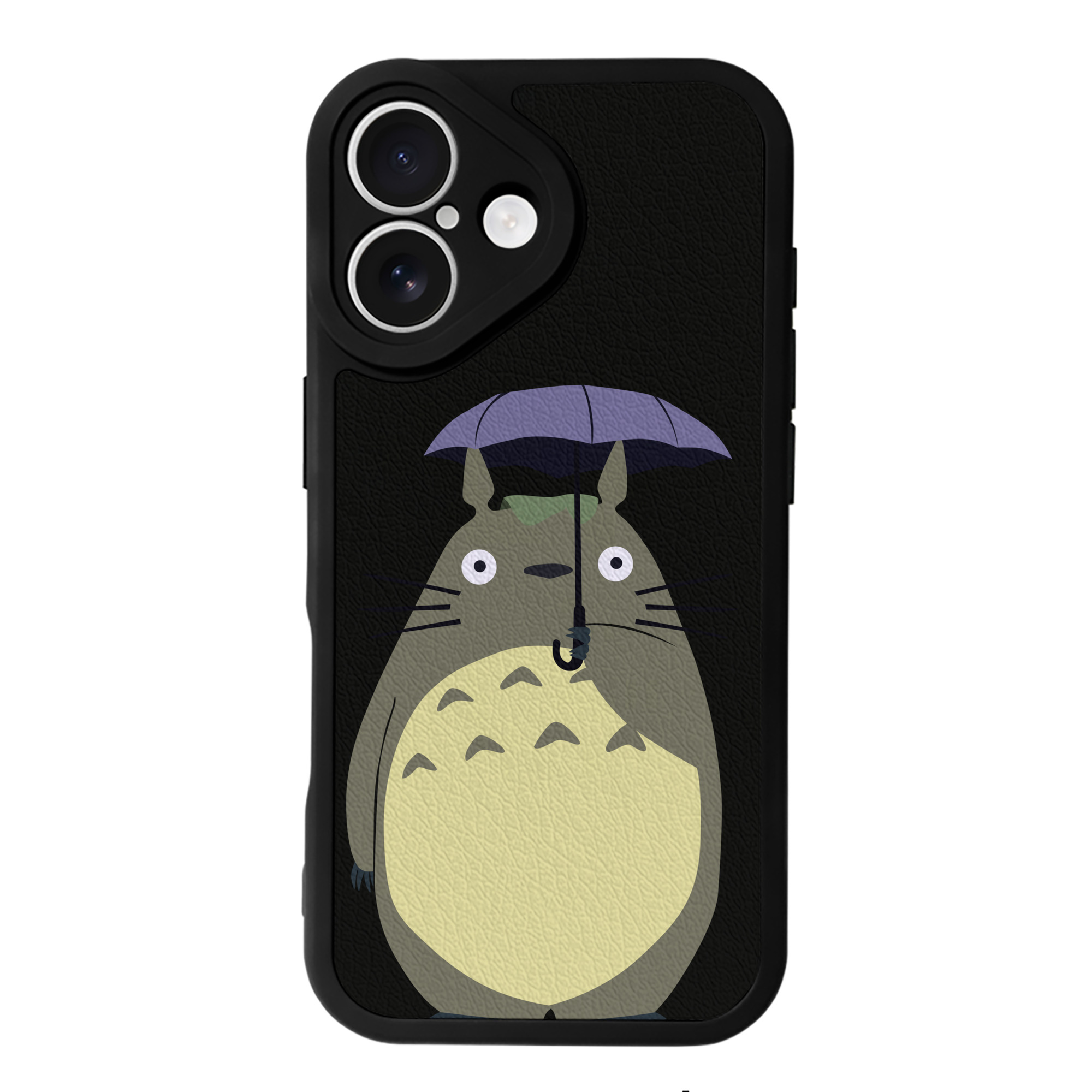 （画像用） となりのトトロ 草壁メイ 草壁サツキ My Neighbor Totoro Satsuki Kusakabe Mei Kusakabe 【iPhone 16シリーズ対応】シリコンスマホケース（レザー調） 材質：シリコン
